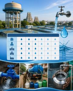 Water Supply Schedule and Updates in Madurai